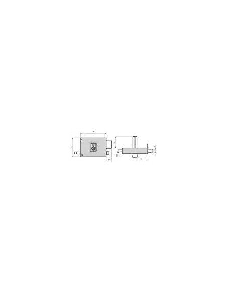 Serrure 125 AP 120 DCH B/Profil CVL