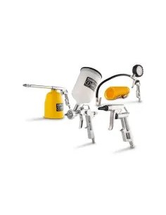 Set 5 accesorios compresor aire conexión rápida Powerplus 2