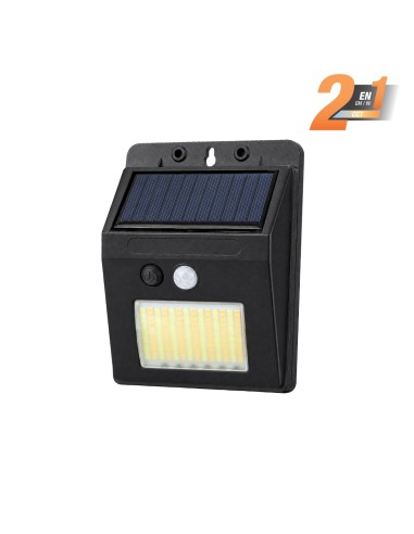 Matel Solar LED Wall Light Sensor Black 5W 2CCT