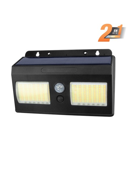 Matel Solar LED Wall Light with Sensor Black 10W 2CCT