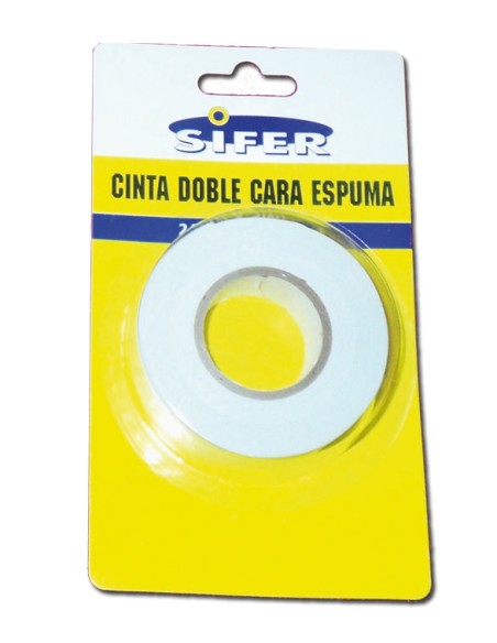 Cinta doble cara de espuma SIFER 24 mm x 3 m