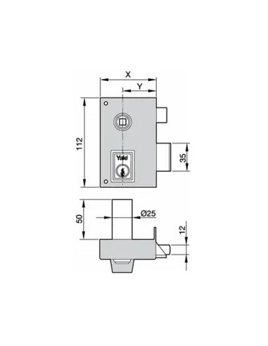 Yale Lock 56-BPR 60 DCH B/Round 56BR60DHP