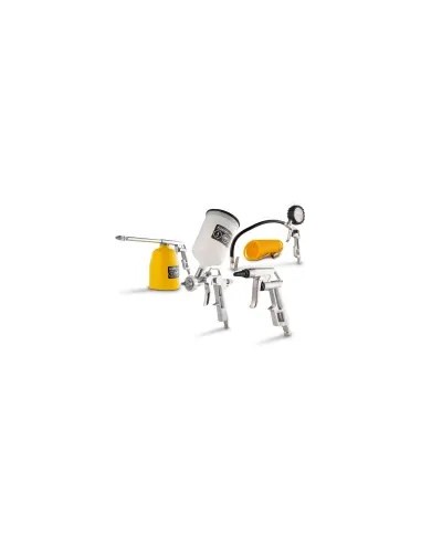 Set 5 accesorios compresor aire conexión rápida Powerplus