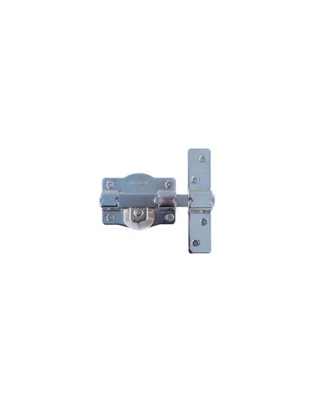 Security deadbolt with key and button 105mm model 1202S