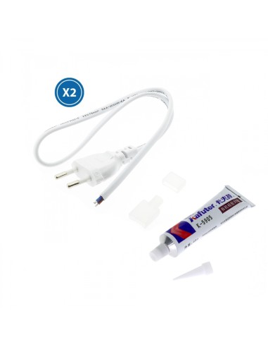 Adapter cable for LED strip 220VAC 250x6 mm