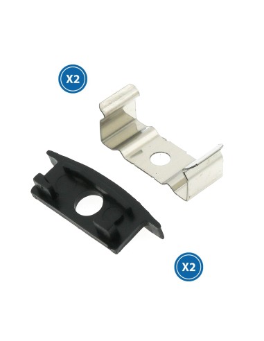 Pack 20 tappi e 2 clip per profilo LEDME LM3732