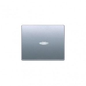 Tecla interruptor conmutador cruzamiento luminoso aluminio prusia BJC 22705-APL