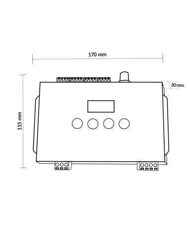 Controller M-4000 per striscia LED digitale 4096 canali