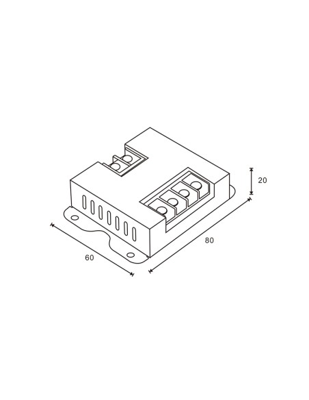 Amplificador de sinal 12-24V LEDME
