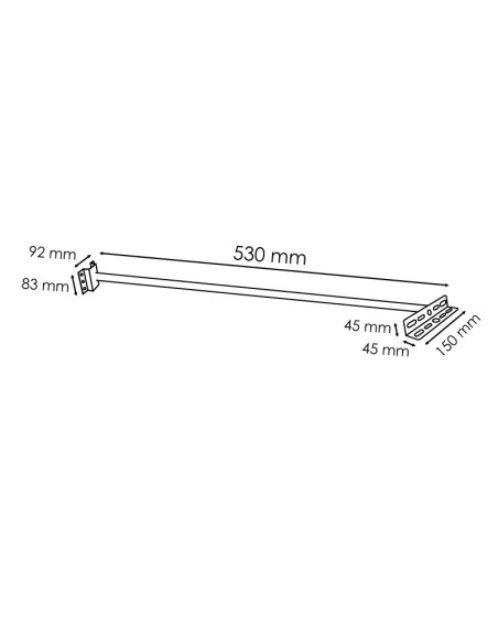 530 mm metal support for LED projectors