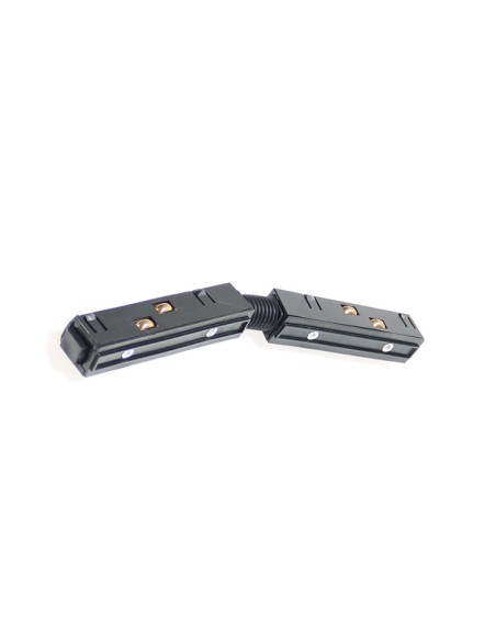 Black flexible connector for aluminum magnetic track