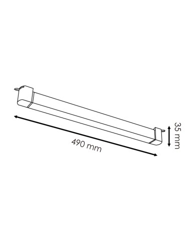 Dhin Black Linear Track LED Spotlight 24W 6000K