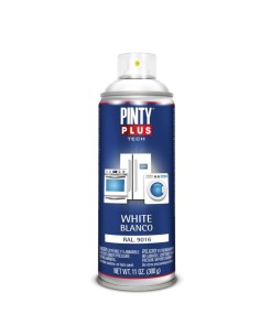 Pintura Spray PintyPlus Tech Electrodomésticos Blanco RAL 9016 520cc