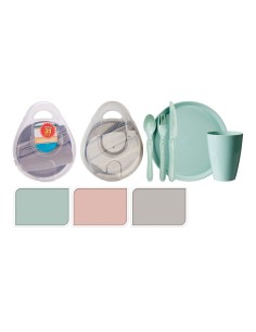 Picnic set 31 pieces polypropylene assorted colors