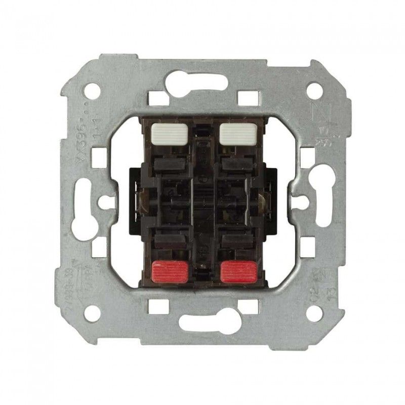 Pulsante doppio 2 ingressi + 2 uscite Simon 75.396-39