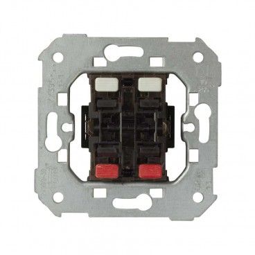 Pulsante doppio 2 ingressi + 2 uscite Simon 75.396-39