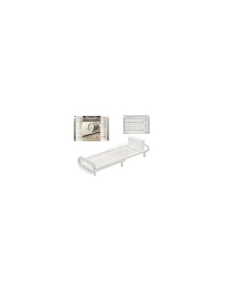 Extendable white dish rack Kinvara 13887