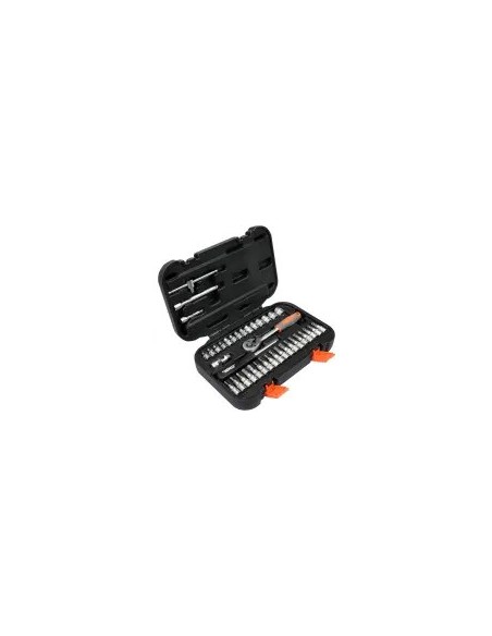 Case 38 pieces socket wrenches and bits 1/4" STHOR 58640