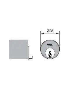 Meia lâmpada para Yale 45-E, 48-E e 52 2