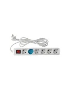 Base múltiple 6 tomas con interruptor y cable 3 m