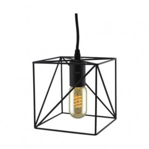 Lampara colgante Hub E27 1M Negro