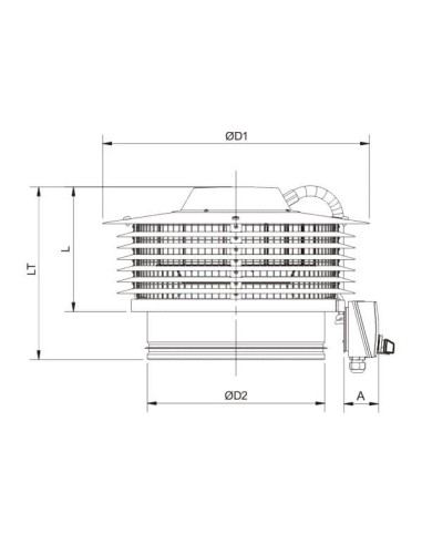 S&P Dachradialventilator CTB4-400/160 ECOWATT BASIC