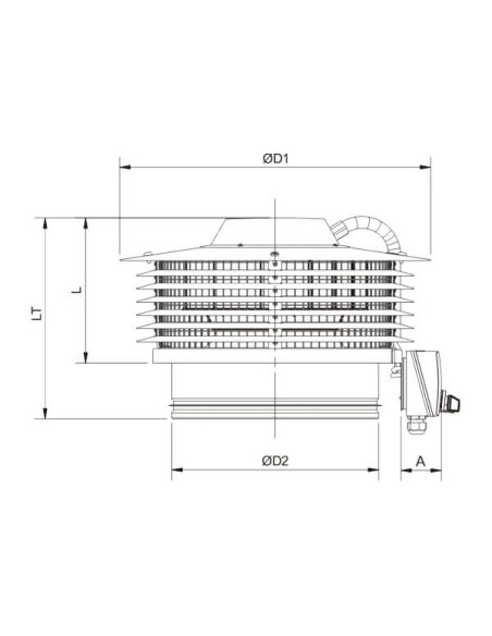 S&P Dachradialventilator CTB4-400/160 ECOWATT BASIC