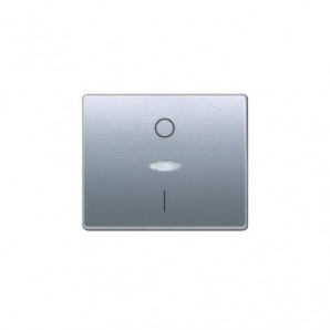 Chave interruptor bipolar luminosa de alumínio prussiano BJC Mega 22708-APL