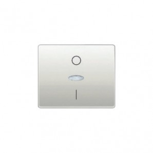 Tecla interruptor bipolar blanco satín BJC 22708-BSL