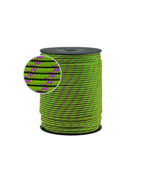 Corda drizza nylon 3mm verde viola 100m