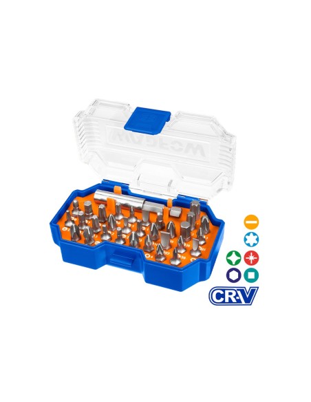 Set 32 magnetische Bits WADFOW CrV 25 mm