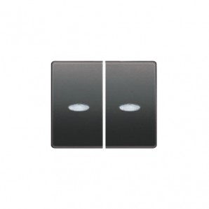 Juego teclas doble interr./doble conmuta marrón samoa BJC 22709-MSL