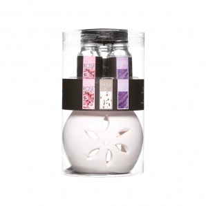 Kit 3 fragancias con quemador estilo floral