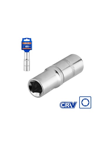 Long hexagonal socket wrench 1/2" 21mm WADFOW