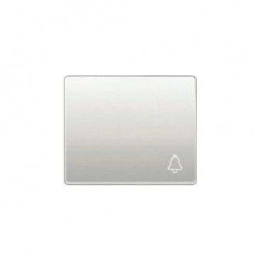 Botão de campainha branco acetinado BJC Mega 22716-BS