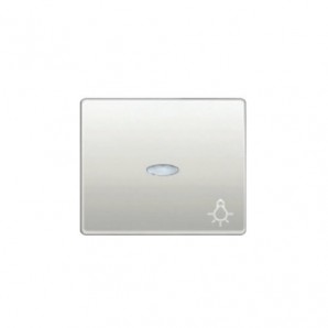 Tecla pulsador luz blanco satín BJC 22717-BSL