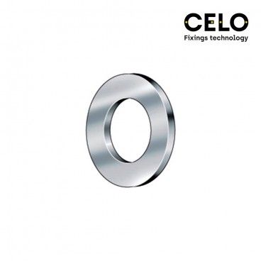 Caixa com 500 Arruelas Lisas Din/Ref 125A Ø6mm Zincadas - Celo