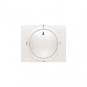 Tapa y boton conmutador rotativo blanco satín BJC 22796-BS