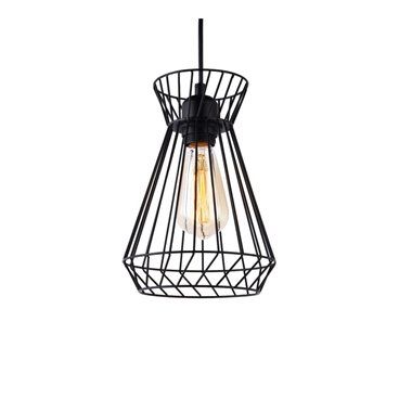 Lampara  techo e27 metalica edm