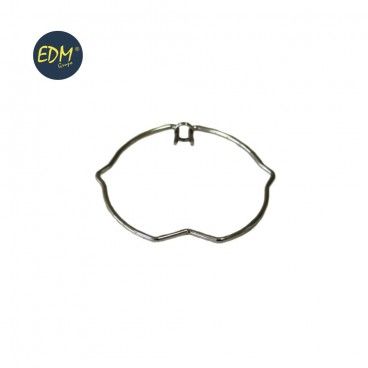 Suporte para lâmpada dicróica com anel de metal encolhido