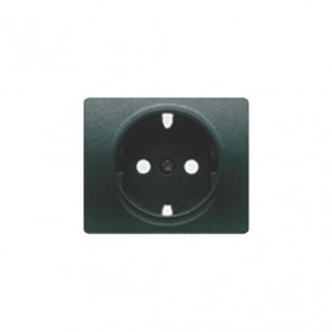Tapa base enchufe seguridad marrón samoa BJC 22724-MS