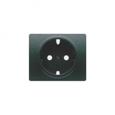 Tapa base enchufe seguridad marrón samoa BJC 22724-MS