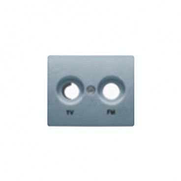 Tapa toma tv-fm aluminio prusia BJC 22330-AP