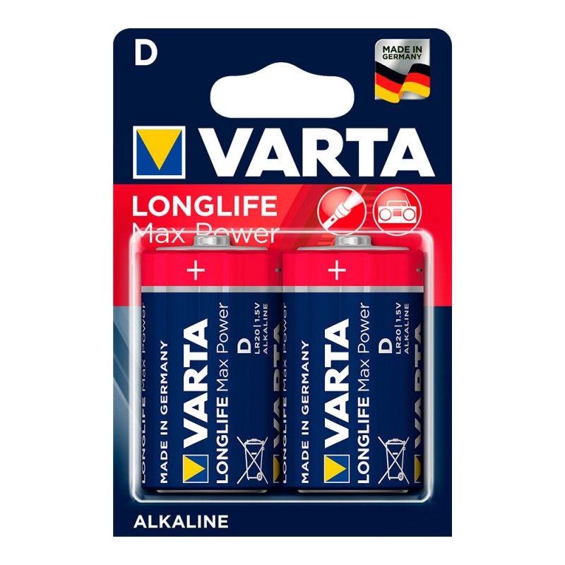 Pila varta long life max power lr20  d pack 2 uni