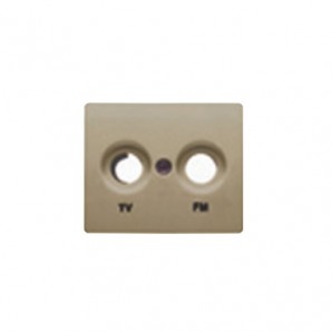 Tapa toma tv-fm bronce niebla BJC 22330-BN
