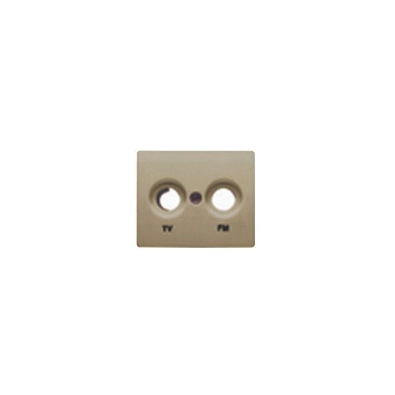 Tapa toma tv-fm bronce niebla BJC 22330-BN