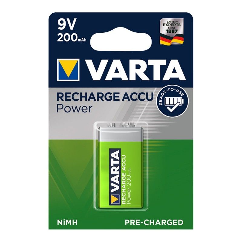 Pila varta recarg accu power 9v 200mah blister 1ud