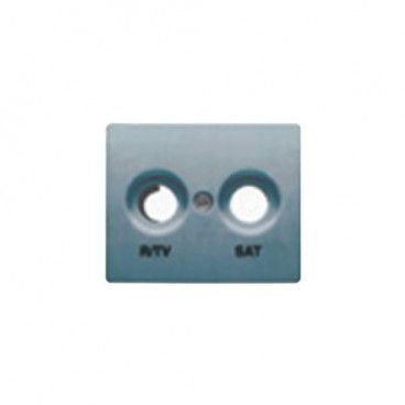 Tapa toma R/TV - SAT aluminio prusia BJC 22320-AP