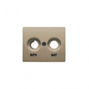 Tapa toma R/TV - SAT bronce niebla BJC 22320-BN