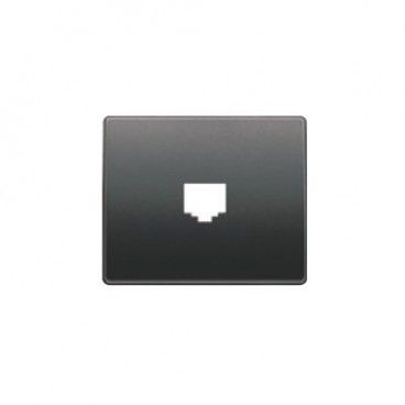 Tapa toma TELF-RJ45 antracita cosso BJC 22782-AC